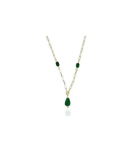 PSG0268 COLLIER EN ARGENT (JADE)