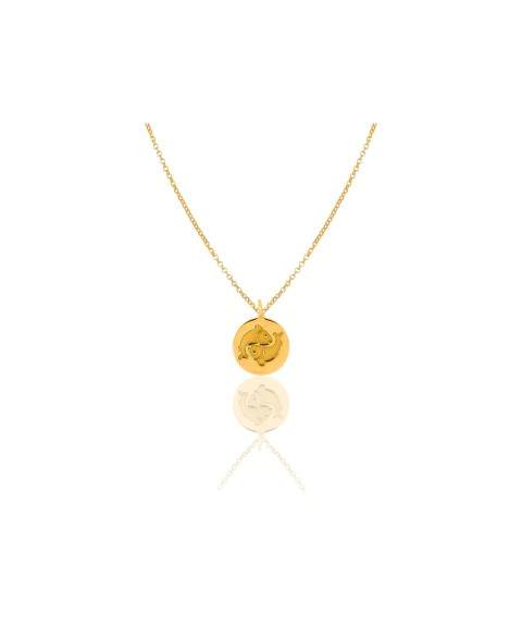 GOLD NECKLACE PGL0169G (FISH)