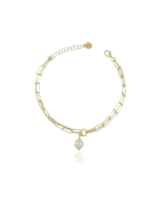 PSB0915 BRACELET ARGENT (PERLE)